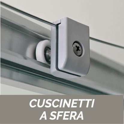 Schiebe - Duschnische mit 4 Kristalltüren 6 mm Cee Art - MEGART