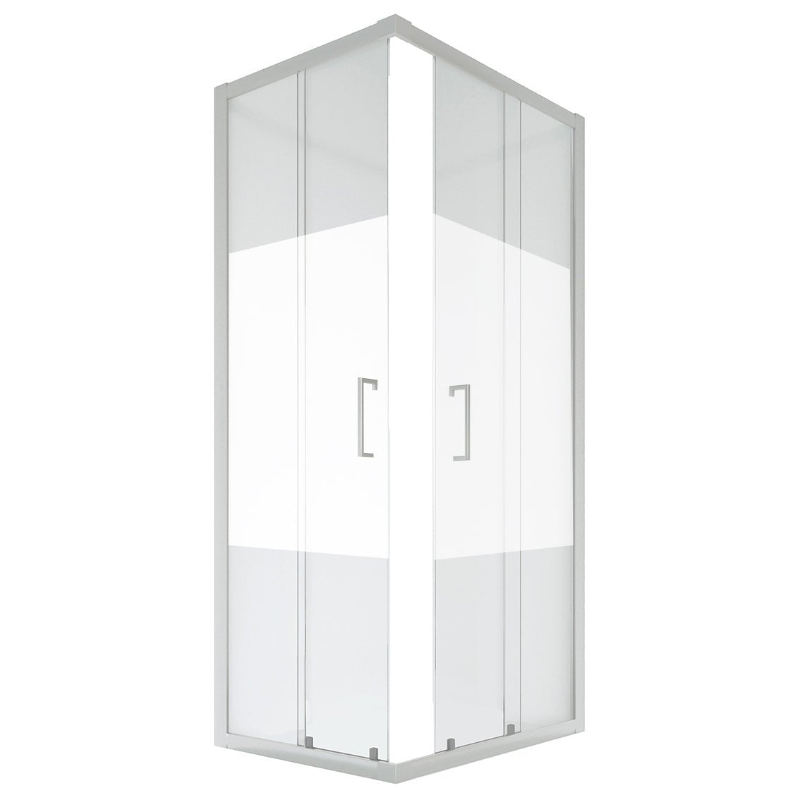 1 Seite für Eckdusche mit Siebdruck, Crystal Essential Line - MEGART