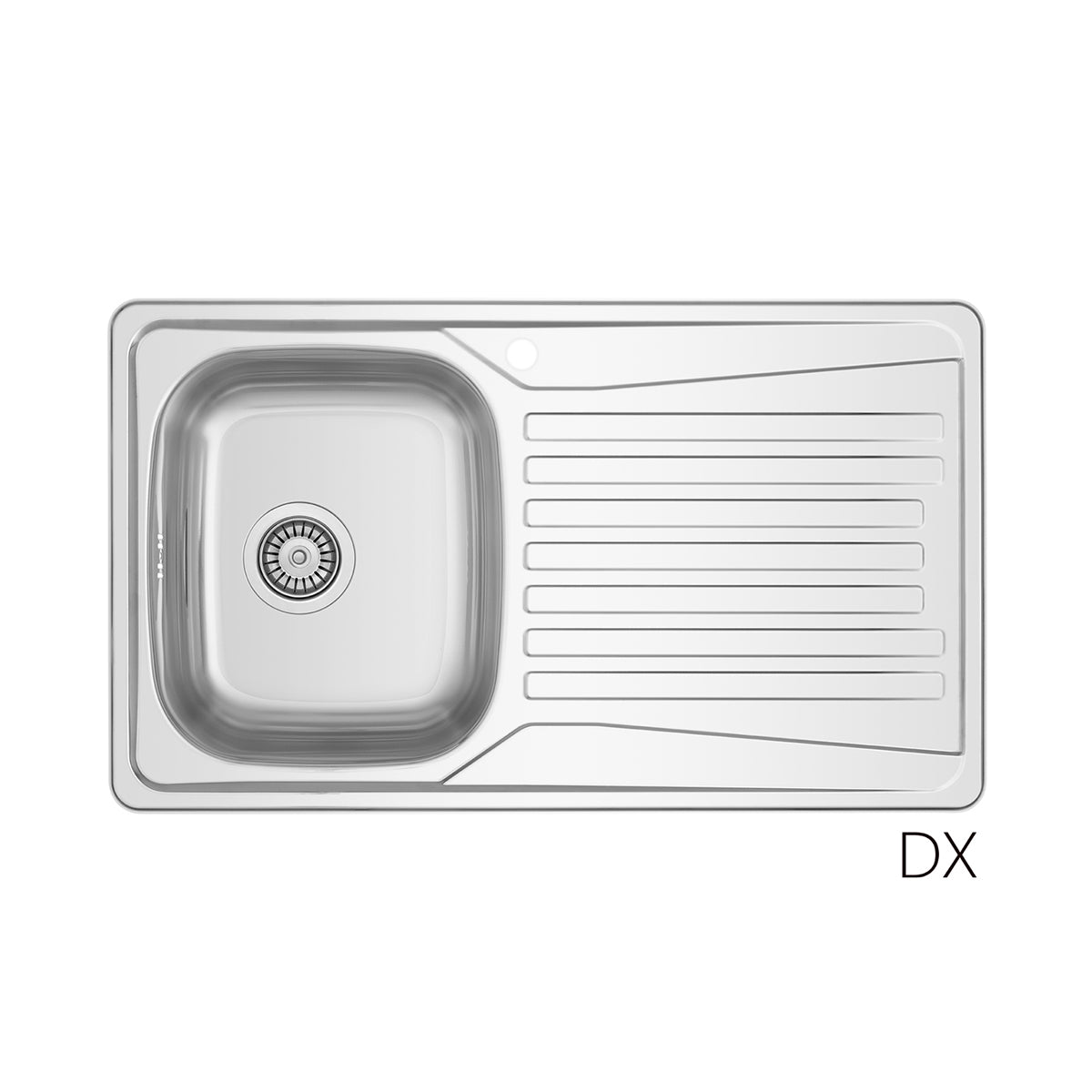 Einbauspüle Aus Edelstahl Mod. Ls02 Cm 86X50 - MEGART