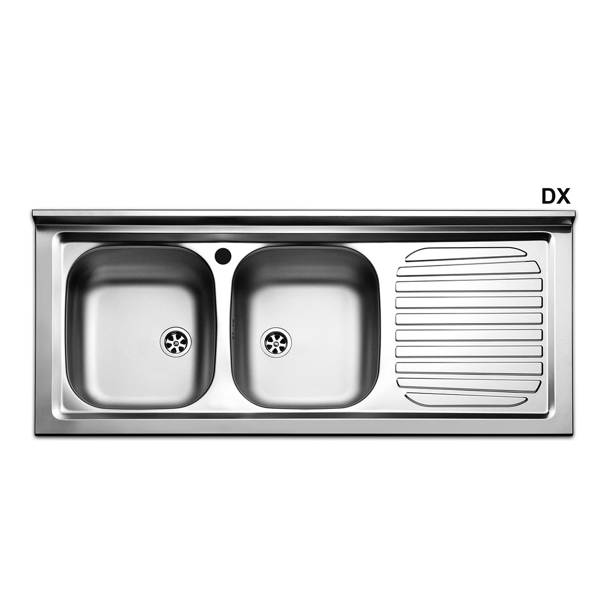 Edelstahl - Aufbauspüle Mit 2 Becken - MEGART