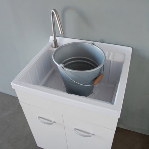 Melamine - Waschtrog mit Unterschrank und Wanne aus ABS - MEGART