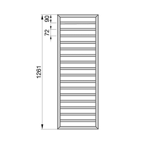 Zehnder Subway H. 1261 Dekorativer Heizkörper - MEGART