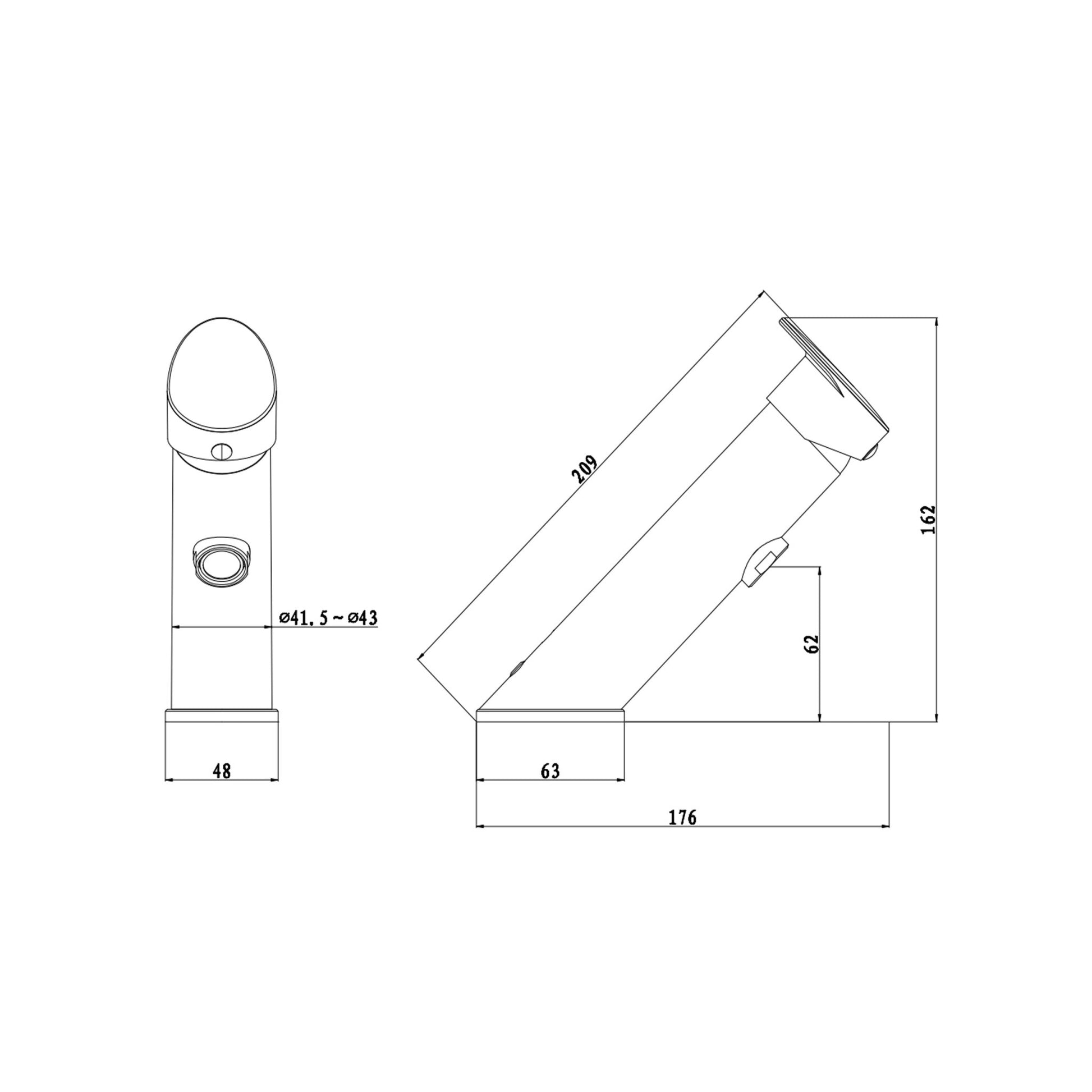 Einhebel - Waschtischmischer Abs Serie T - Flo - MEGART