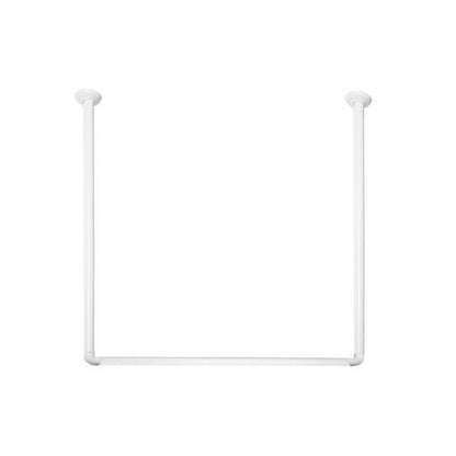 Duschvorhangstange 3 - Seitig Aus Weissem Aluminium - MEGART
