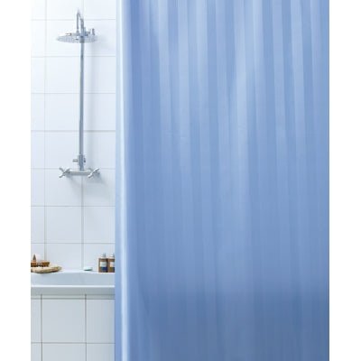 Duschvorhang Zwei - Seitig Aus Stoff Cm. 180 X 200 Mod. Celeste - MEGART