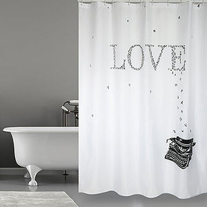Duschvorhang Aus Polyesterstoff Love - MEGART
