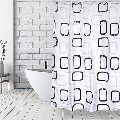 Vintage Duschvorhang Aus Polyestergewebe - MEGART