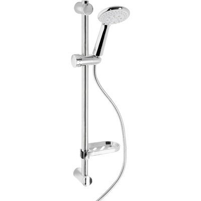 Stahl/Abs Duschset Mod. Palinuro Chrom 5 Strahlarten - MEGART