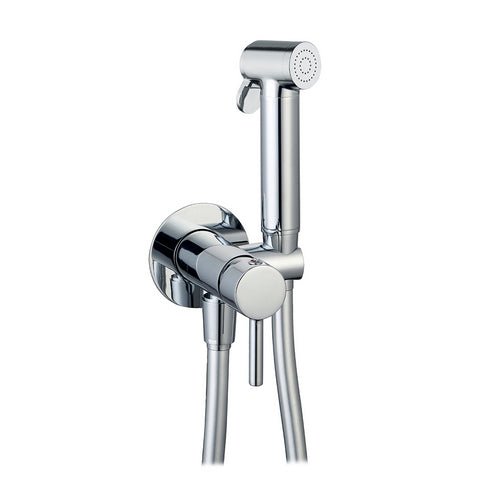 Runder Einbaumischer - Set Mit Shut - Off Und Integrierter Halterung - MEGART