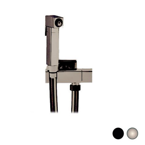 Set Mit Wasserbürste + Flexibler Schlauch + Quadratische Halterung Aus Messing - MEGART