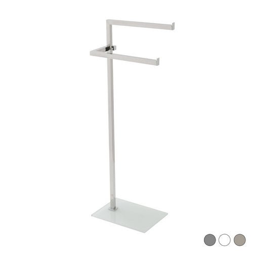 Handtuchhalter - Standfuss Aus Stahl Mit Glasbasis - MEGART