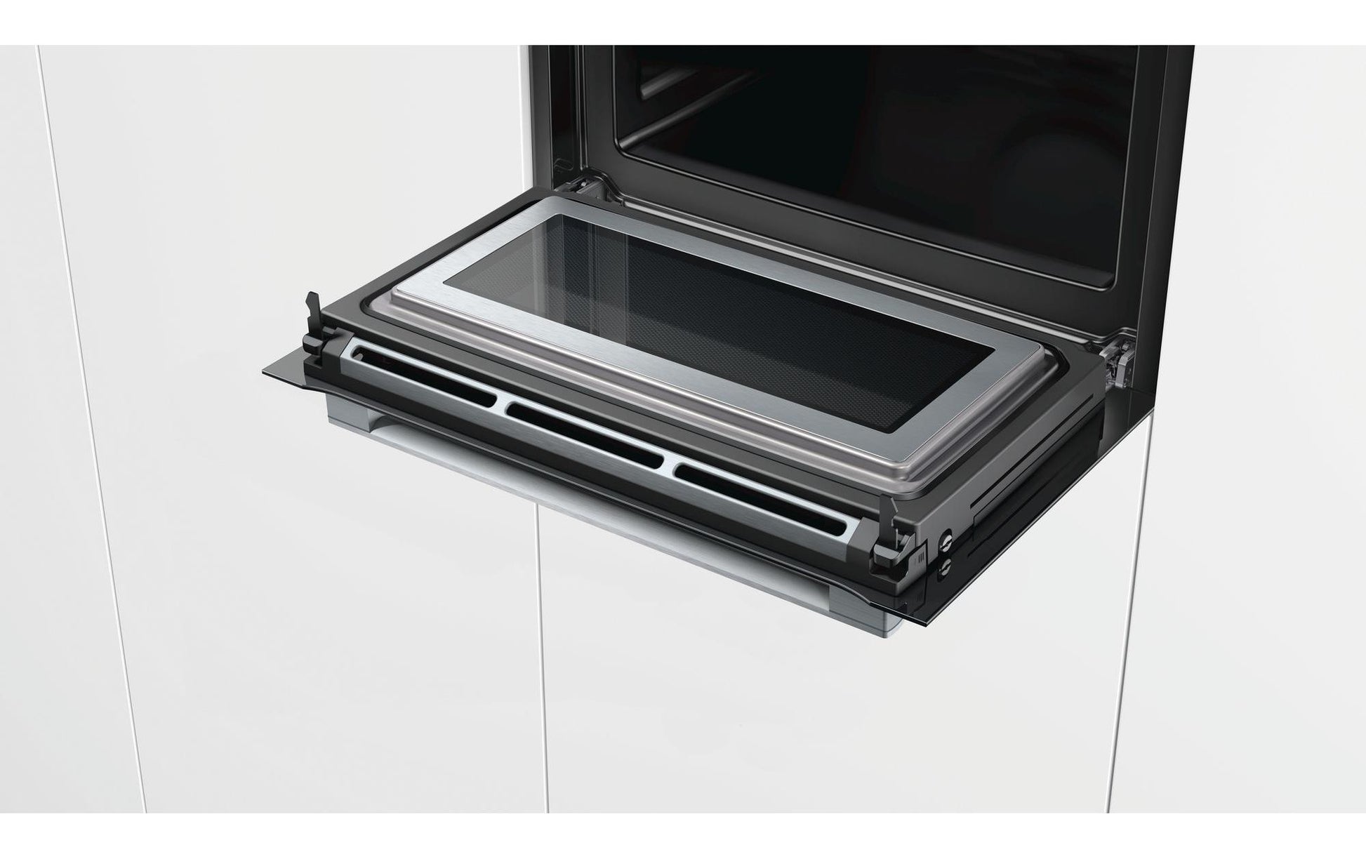 Einbaubackofen mit Mikrowelle CMG633BS1 Edelstahl/Schwarz - MEGART