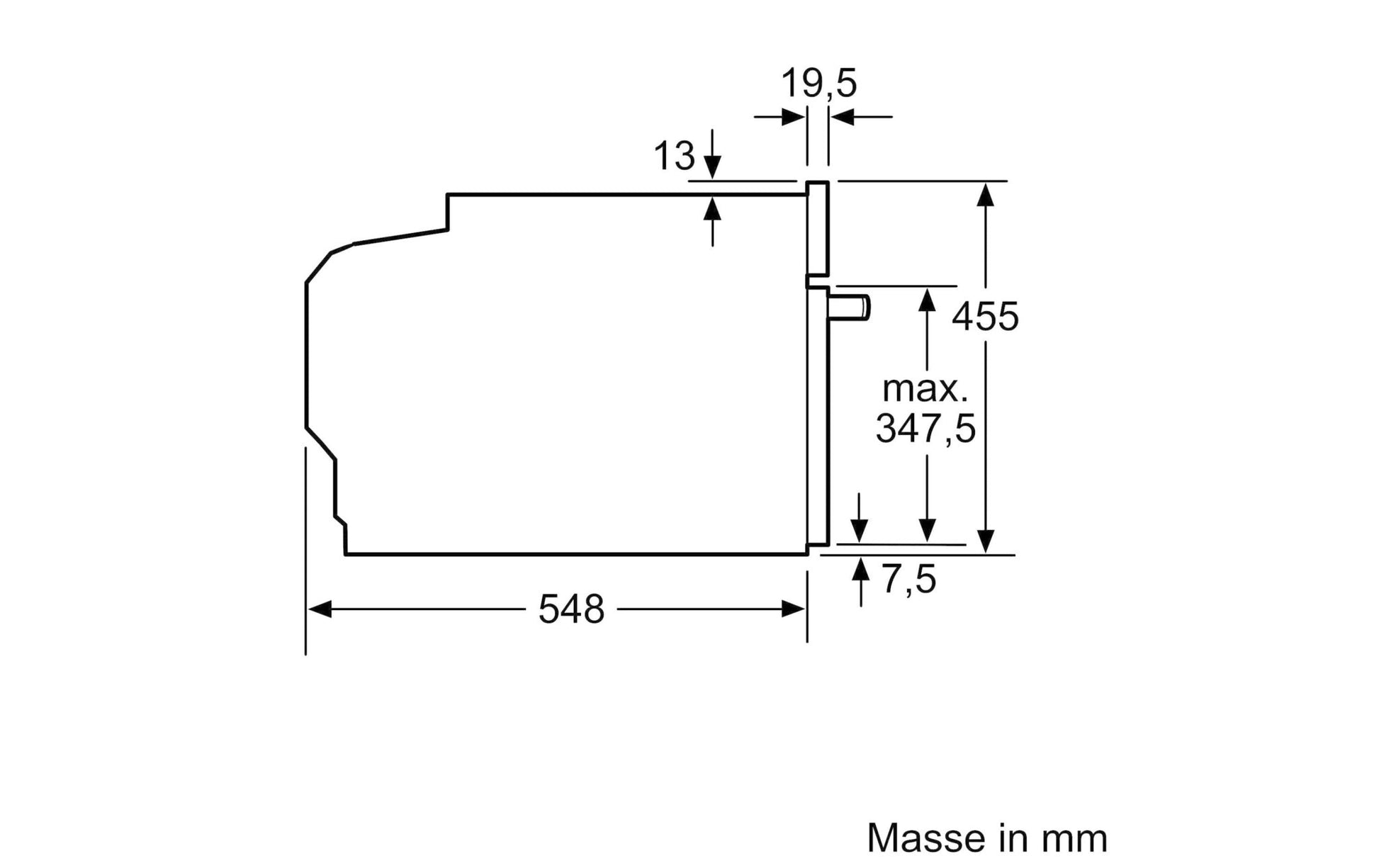 Einbaubackofen mit Mikrowelle CMG633BS1 Edelstahl/Schwarz - MEGART