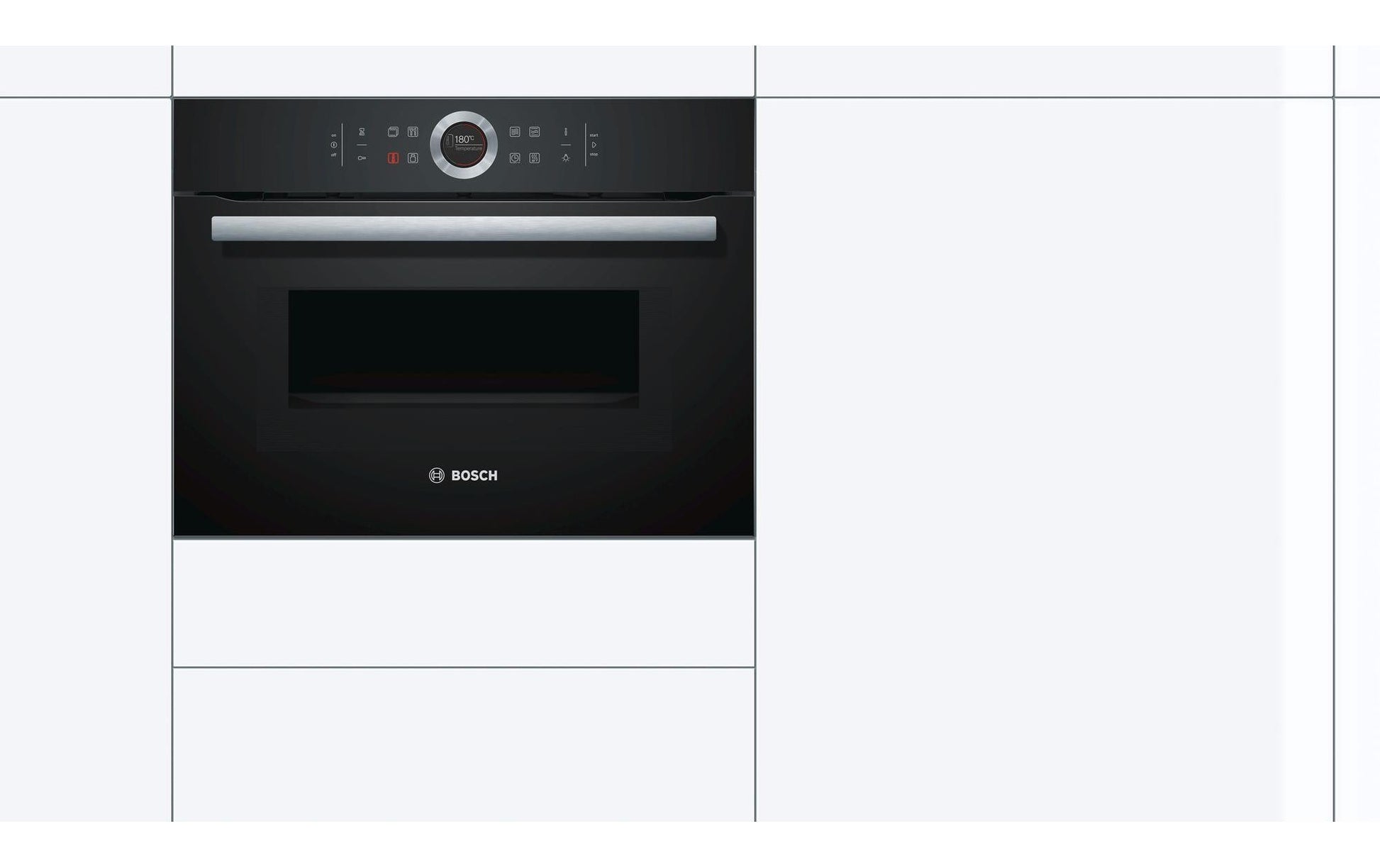 Einbaubackofen mit Mikrowelle CMG633BB1 Schwarz - MEGART