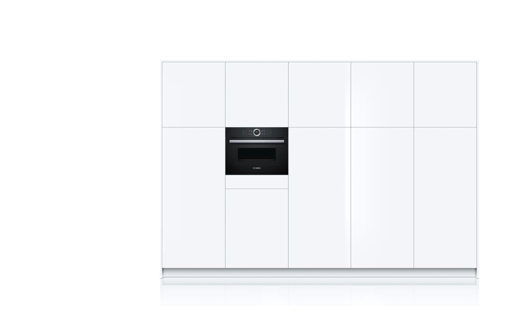 Einbaubackofen mit Mikrowelle CMG633BB1 Schwarz - MEGART