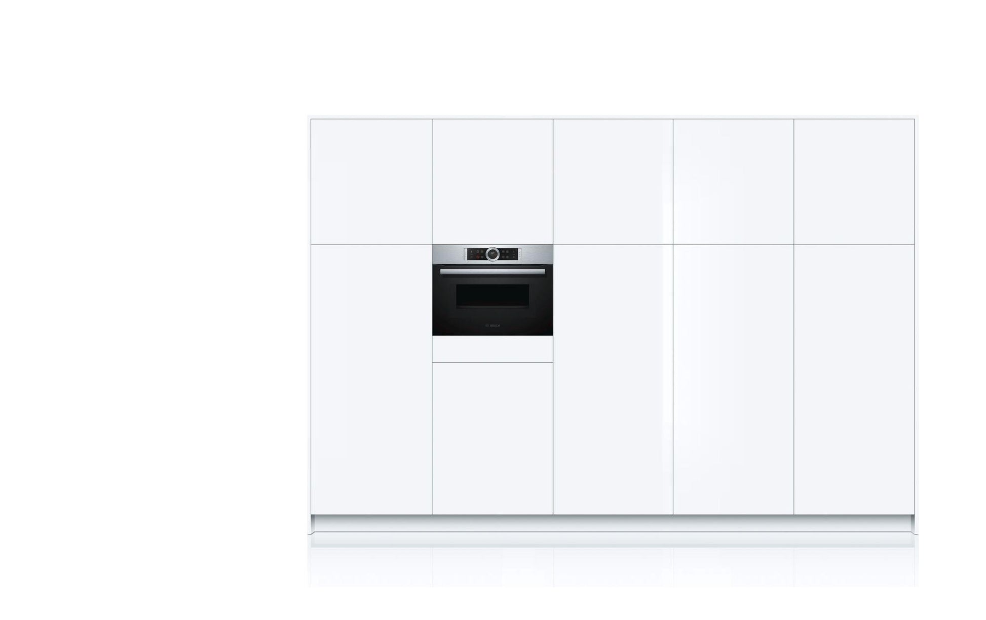 Einbaubackofen mit Mikrowelle CMG633BS1 Edelstahl/Schwarz - MEGART