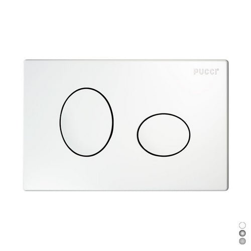 Platte Für Einbaukasten Pucci Eco 2 Tasten Ellipse Mod.2014 - MEGART