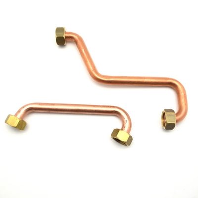 2 Stk. Kupferrohre Mit Kappen Für Schwimmer - MEGART
