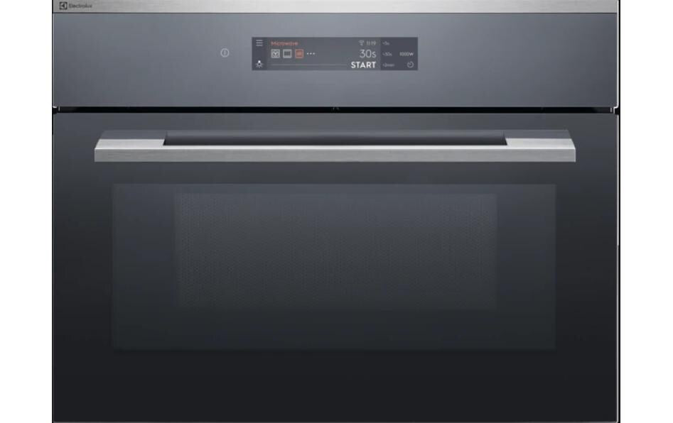 Einbaubackofen mit Mikrowelle EB4PL90KCN Chrom - MEGART