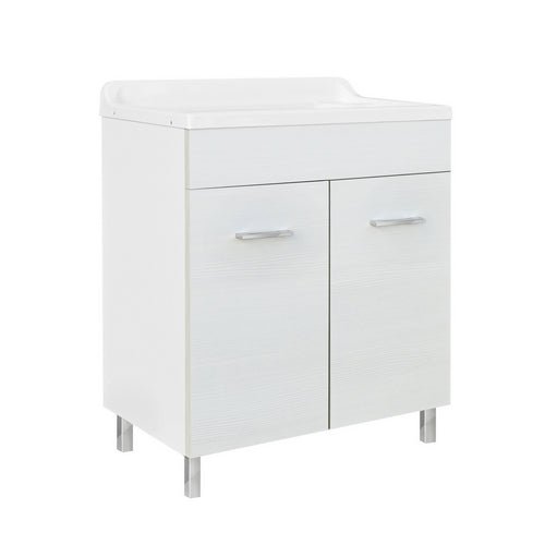 Waschtrog mit Holzschrank und ABS - Wanne mit Presse - MEGART