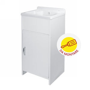 Mobiles MINI - Set Waschtisch aus PVC und Wanne aus Polypropylen (Zu montieren) - MEGART