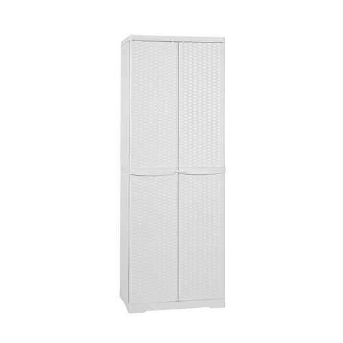 Schrank aus Polypropylen mit 4 Rattan-Böden H.178 - MEGART