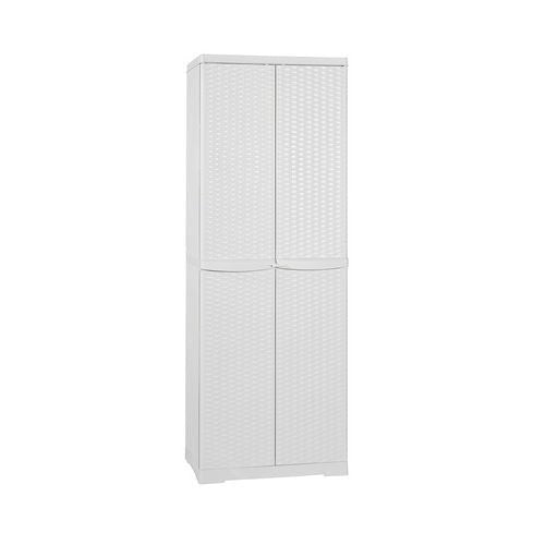 Schrank aus Polypropylen mit Besenhalter Rattan H.178 - MEGART