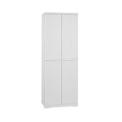 Schrank aus Polypropylen mit Besenhalter Rattan H.178 - MEGART