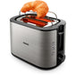 Toaster Viva Collection Edelstahl/Schwarz - MEGART