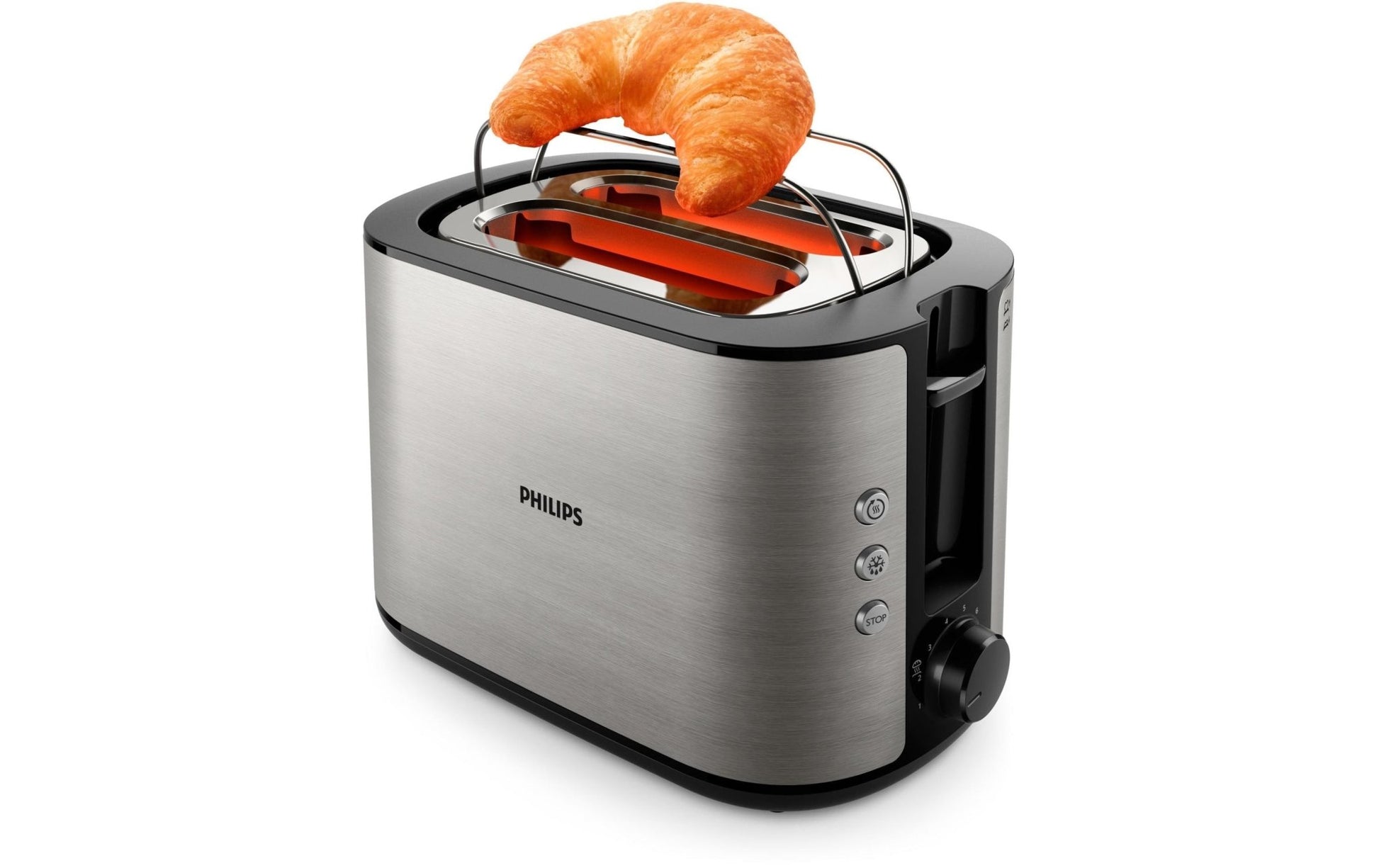 Toaster Viva Collection Edelstahl/Schwarz - MEGART