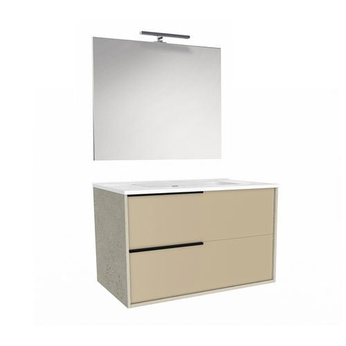 Hängender Badezimmerschrank Mod. Lisboa Konsole L. 100 CM - MEGART