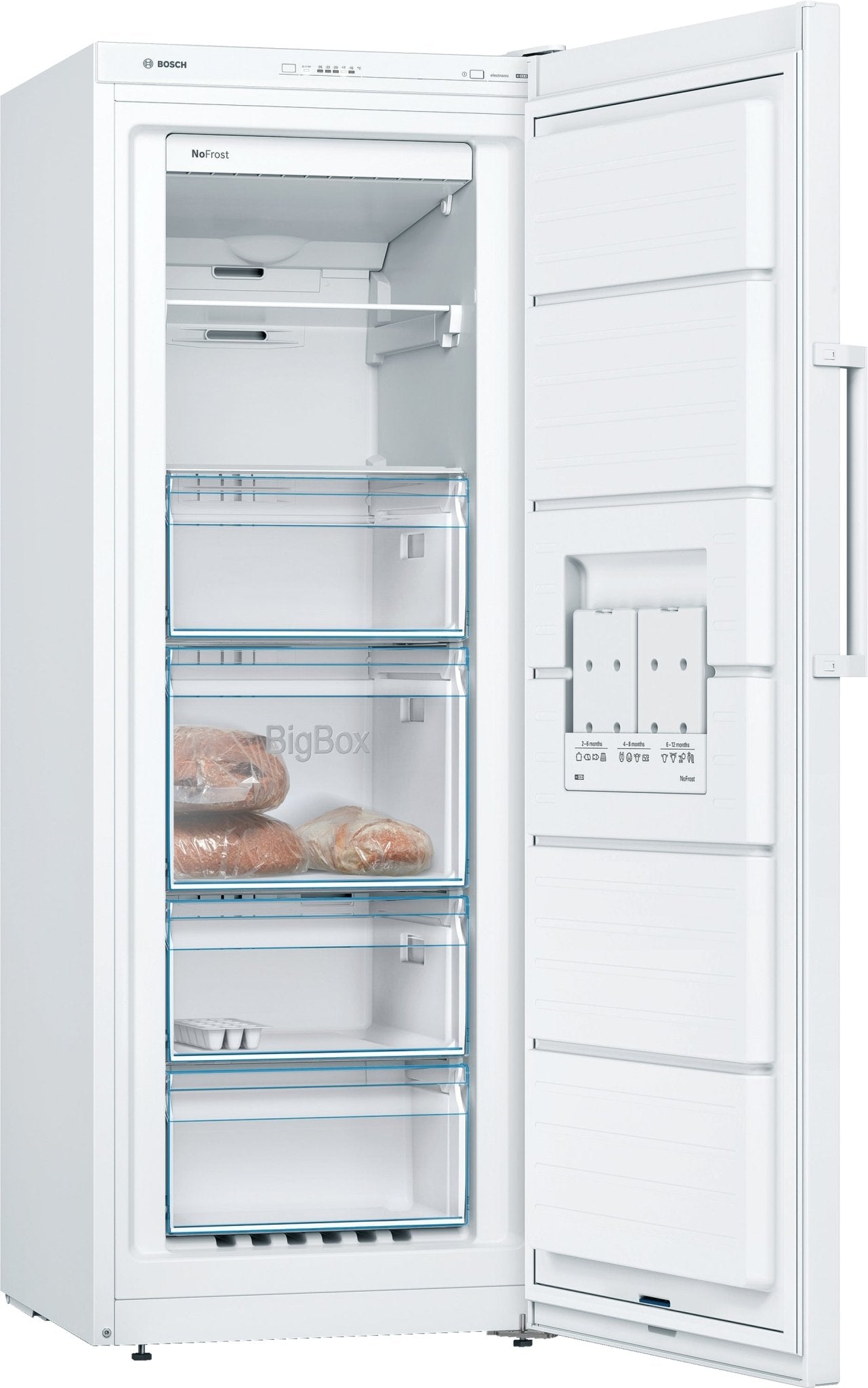 Serie 4, Freistehender Gefrierschrank, 161 x 60 cm, Weiss GSN29VWEP - MEGART
