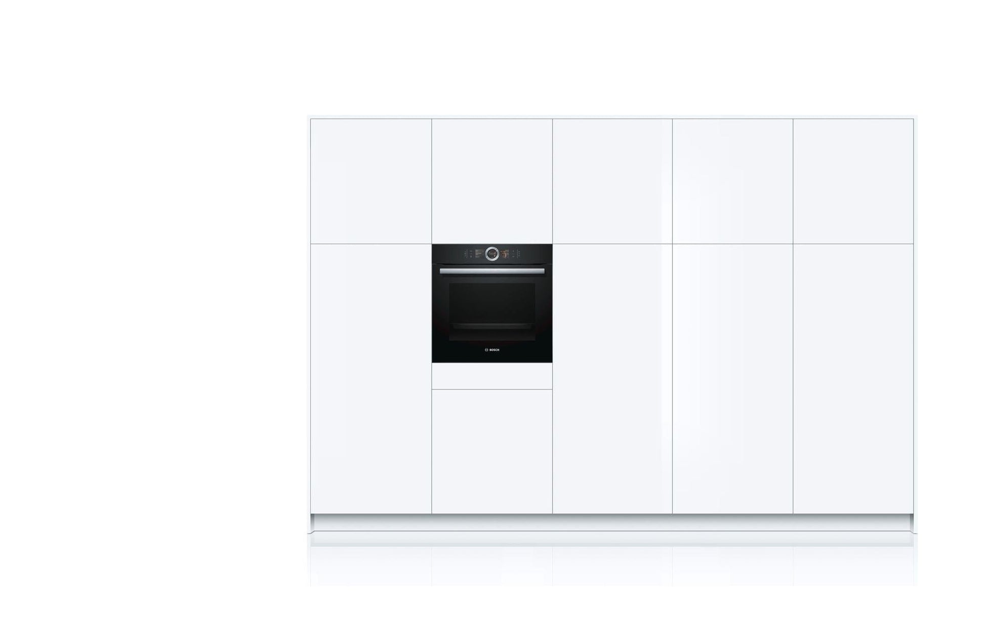 Einbaubackofen HBG676EB6 Schwarz A+ - MEGART