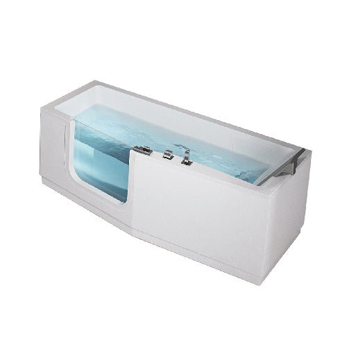 Seniorenbadewanne mit Hahngestell und 2 Paneelen Modell Iris - MEGART