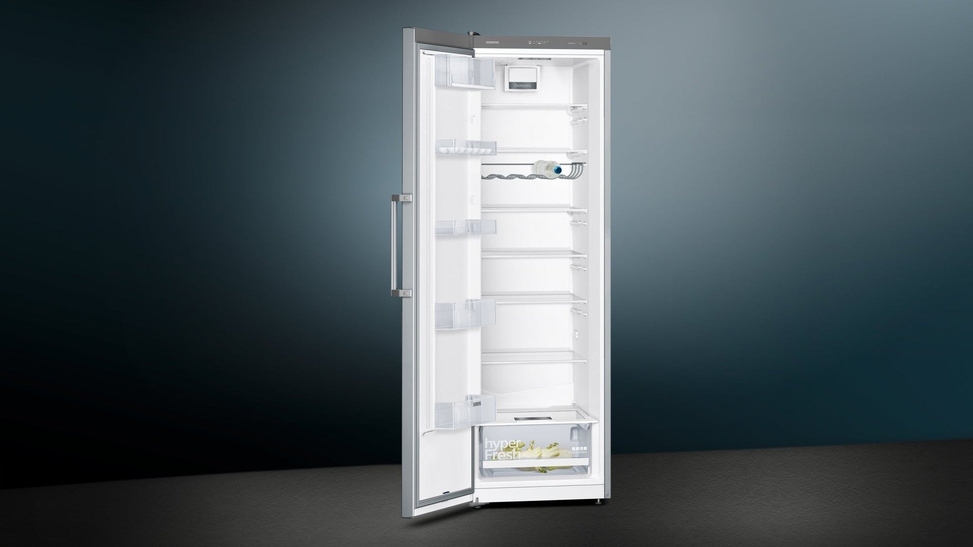 iQ300, Freistehender Kühlschrank, 186 x 60 cm, Stahl, Silber KS36VVIEP - MEGART