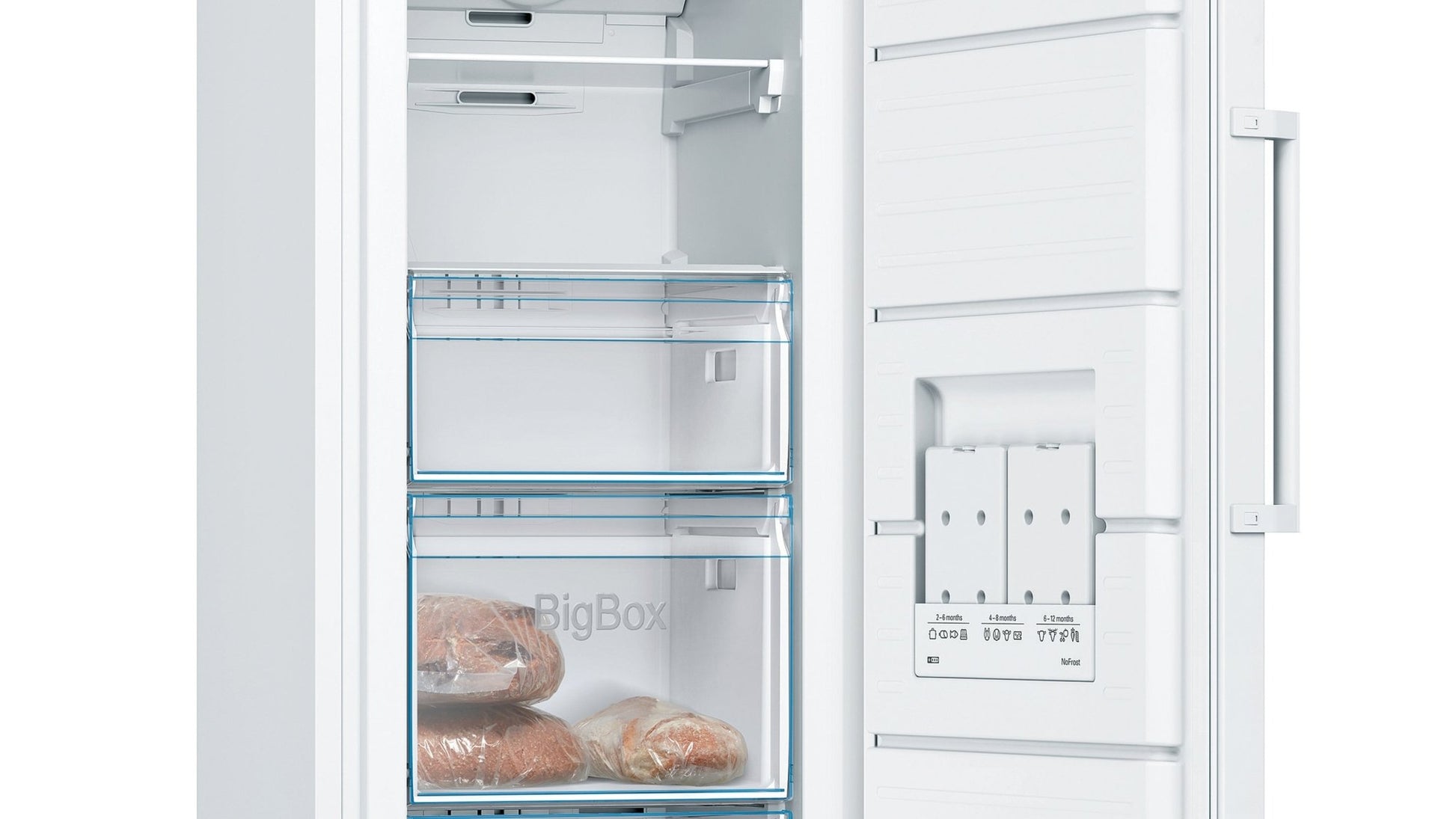 Serie 4, Freistehender Gefrierschrank, 161 x 60 cm, Weiss GSN29VWEP - MEGART