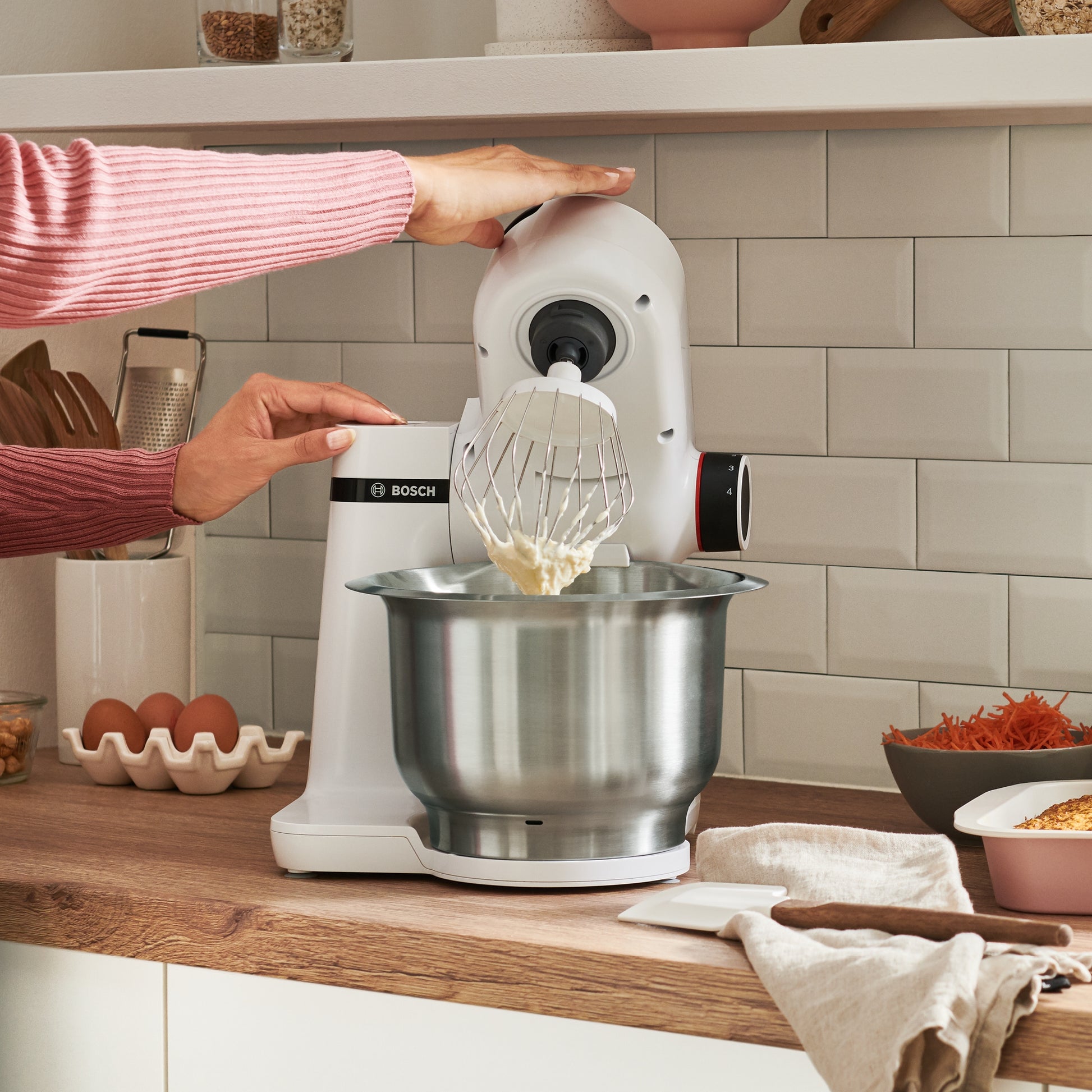 Serie 2, Küchenmaschine, MUM, 700 W, Weiss, Weiss, MUMS2EW00 - MEGART