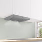Serie 4, Flachschirmhaube, 60 cm, Silber DFM064A51C - MEGART