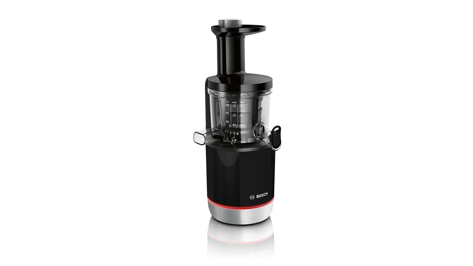 Extracteur de jus, VitaExtract, 150 W, Schwarz, Edelstahl gebürstet, MESM731M - MEGART