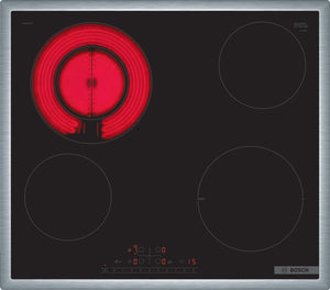 Serie 6, Elektrokochfeld, 60 cm, Schwarz, Mit Rahmen aufliegend PKF645FP2C - MEGART
