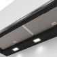 Serie 6, Integrierte Designhaube, 90 cm, Klarglas schwarz DBB97AM60 - MEGART