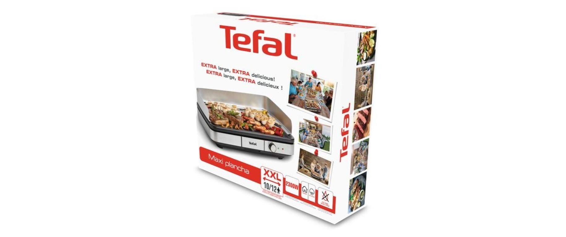 Tischgrill Maxi Plancha Schwarz/Silber - MEGART