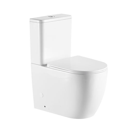 Wandbündiges Monoblock-WC spülrandlos MAGNOLIA - MEGART
