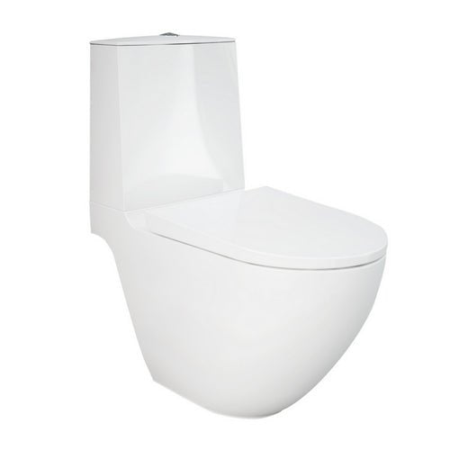 Des Monoblock Boden - WC, Rimless mit versteckter Befestigung - MEGART