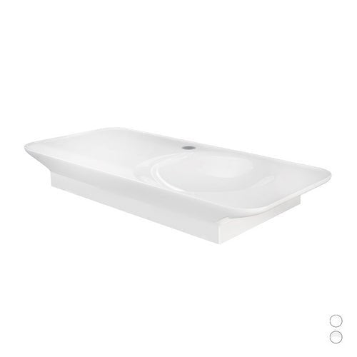 Valet 112 cm Wandwaschbecken, Ablage links - MEGART