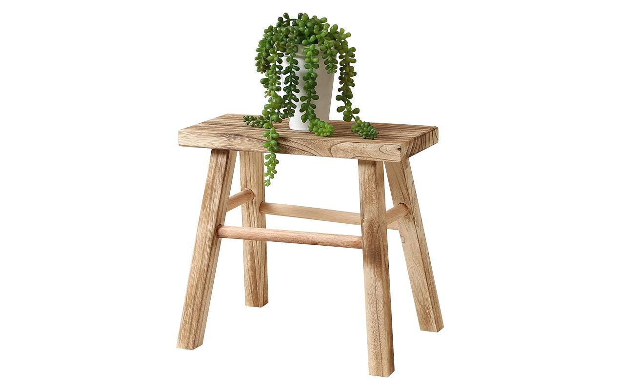 Hocker Holz, Braun 15 x 33 x 31cm - MEGART