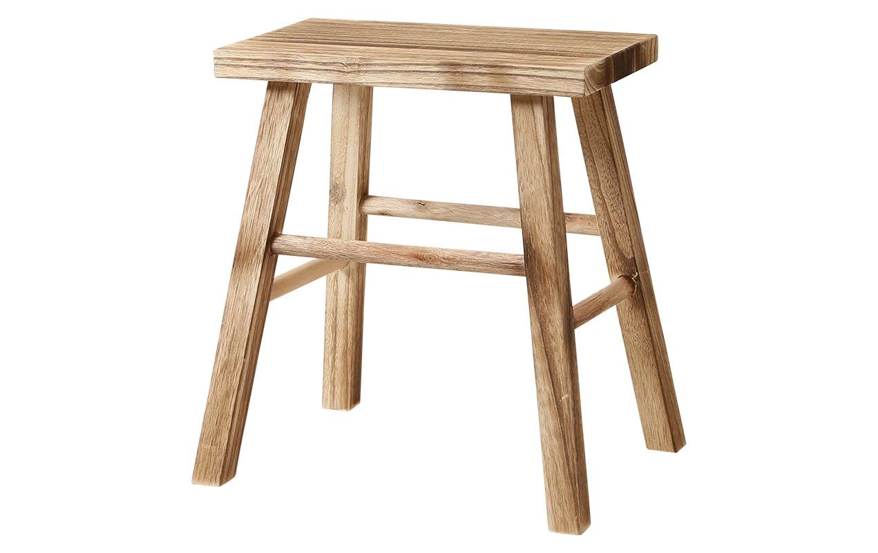 Hocker Holz, Braun 19 x 33 x 37cm - MEGART
