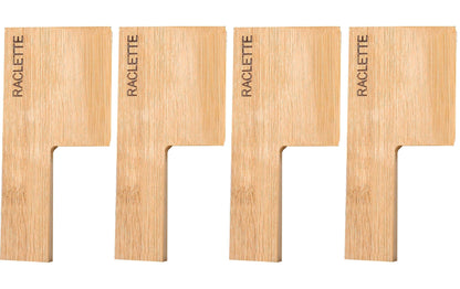 Raclette - Spachtel Knife 4 Stück, Braun - MEGART