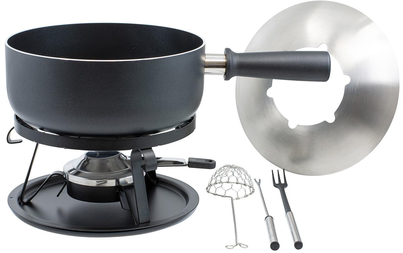 Käsefondue - Set Royal 22 Teile, Schwarz - MEGART