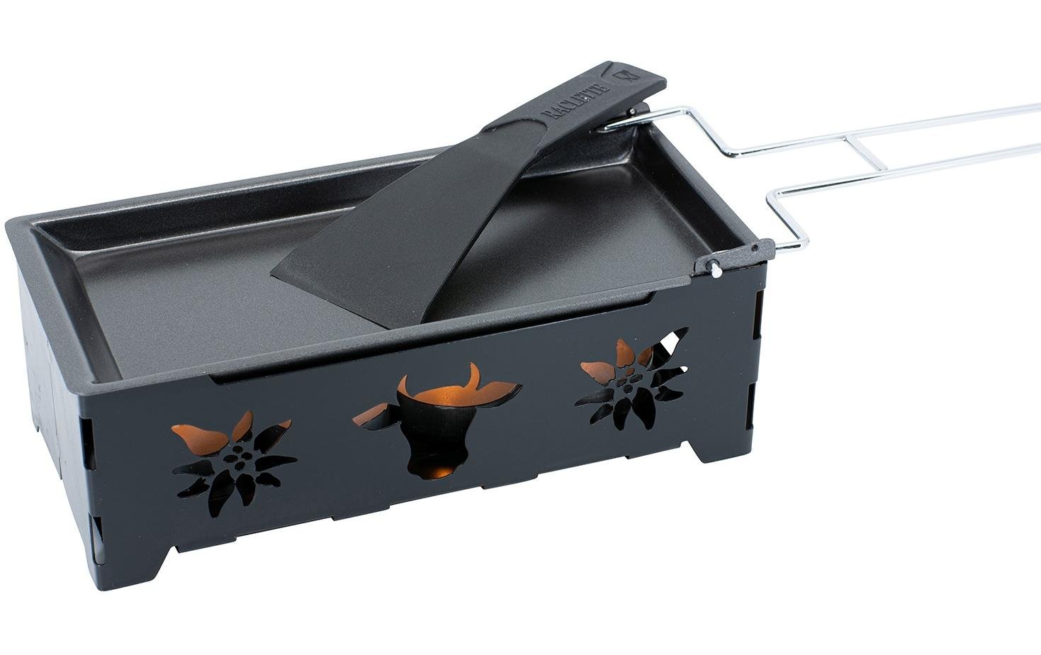 Teelicht - Raclette 2go Muh Dunkelgrün, Schwarz - MEGART